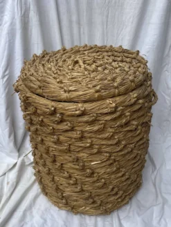 Panier vintage paille tressée