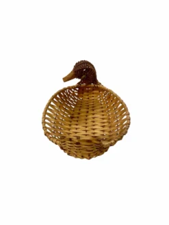 Panière canard en osier tressé