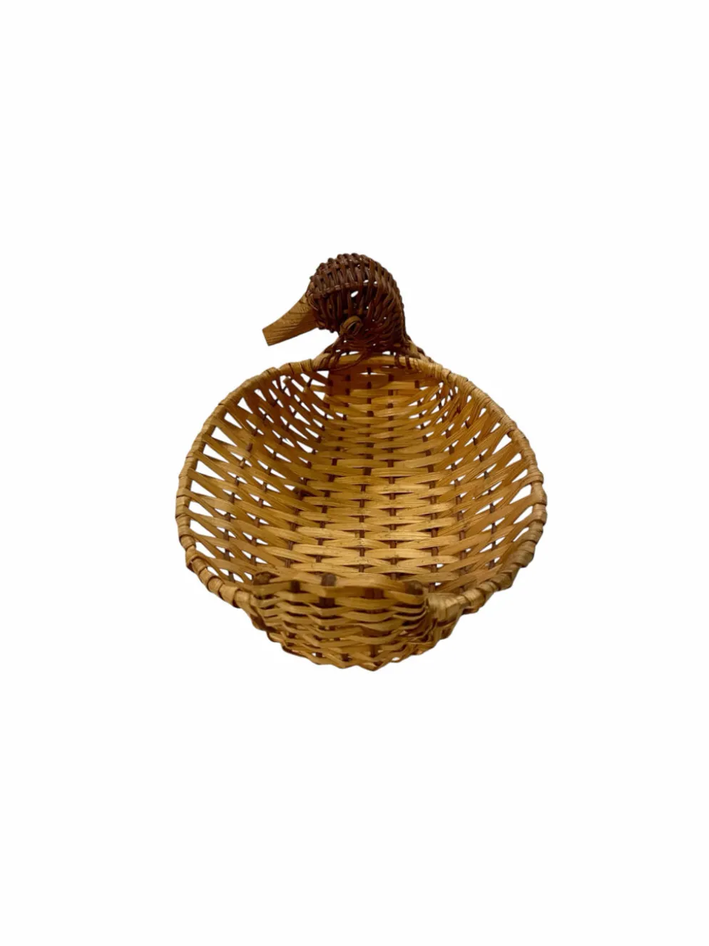 Panière canard en osier tressé