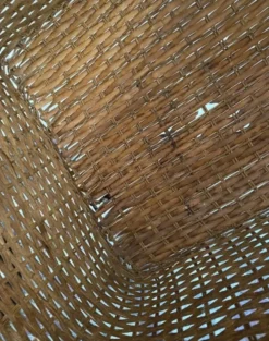 Panière en bois et osier