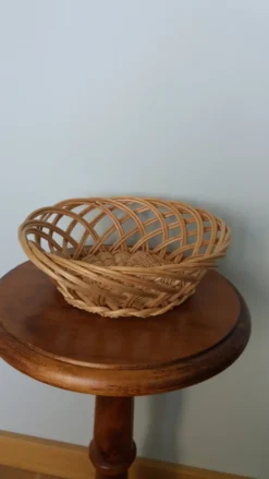 Panière en osier, panier corbeille à pain ou à fruits 23 cm