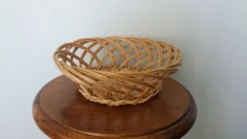 Panière en osier, panier corbeille à pain ou à fruits 23 cm