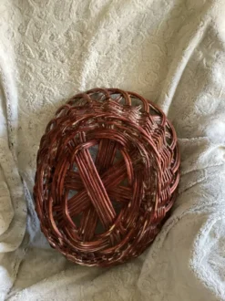 Panière ovale en rotin poelet