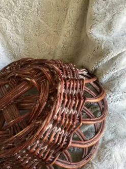 Panière ovale en rotin poelet