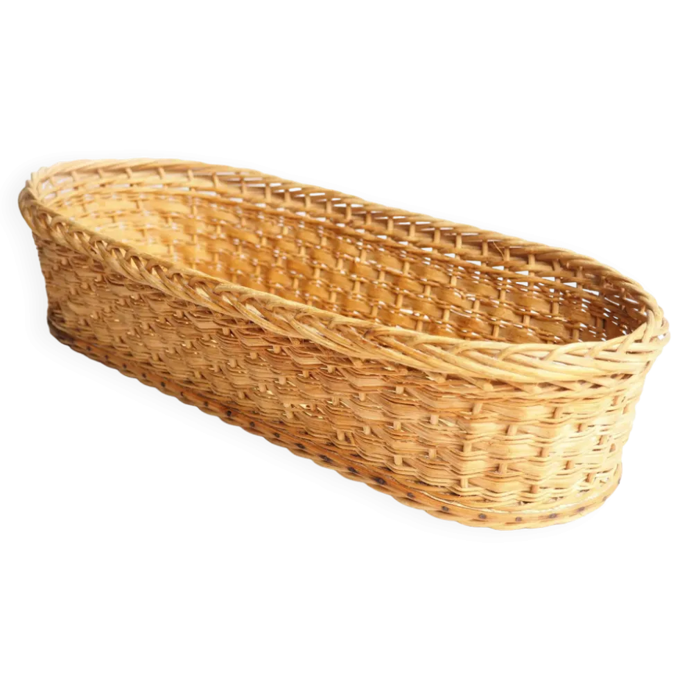 Panière à pain rotin clair