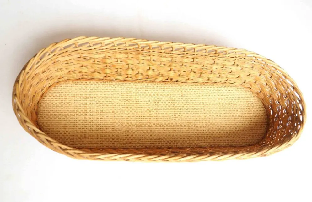 Panière à pain rotin clair