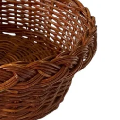 Panière rustique vintage en rotin tressé