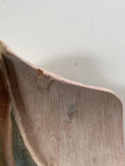 Panneau ancien en bois sculpté au décor de feuillage