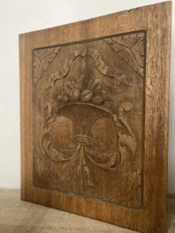 Panneau bois sculpté, décoration murale