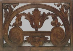 Panneau décoratif en bois de chene sculpté XIX siècle