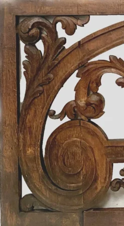 Panneau décoratif en bois de chene sculpté XIX siècle