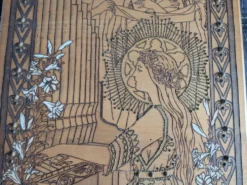 Panneau décoratif en bois type art nouveau