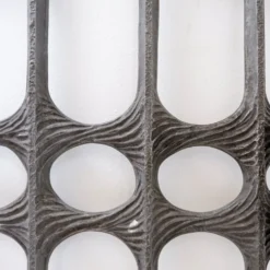 Panneau de porte brutaliste en aluminium coulé dans le style de Paul Evans, années 1960
