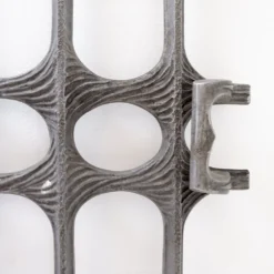 Panneau de porte brutaliste en aluminium coulé dans le style de Paul Evans, années 1960