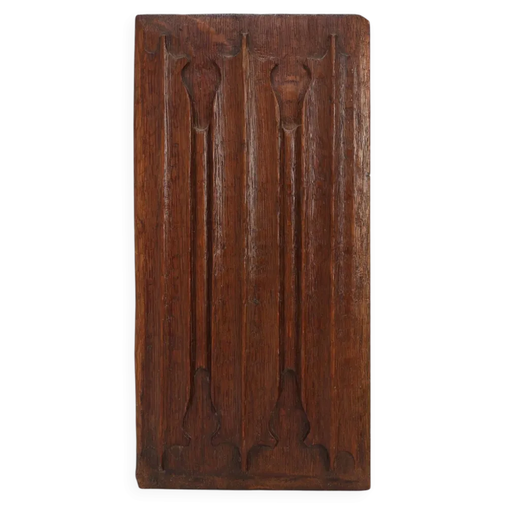 Panneau en chêne gothique à plis de lin, Flandre, vers le 16ème siècle