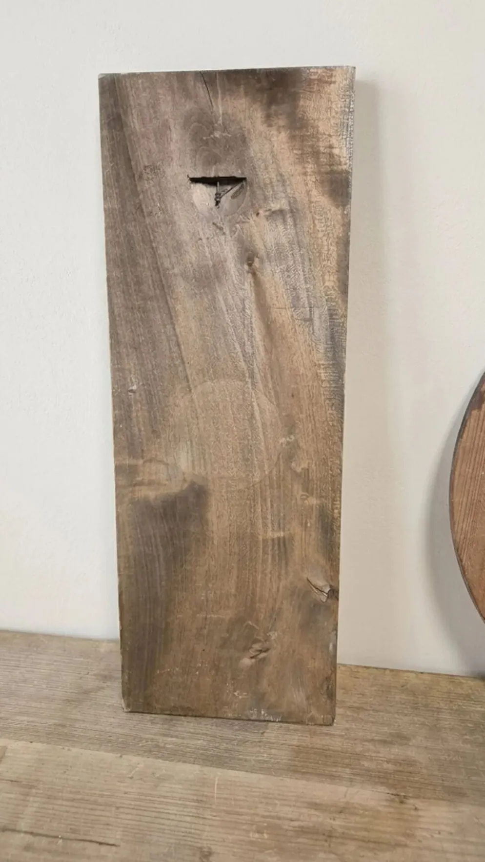 Panneau mural en bois sculpté, art mural, milieu du 20e siècle, 55 × 20 × 5 cm