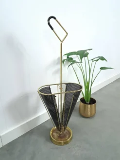 Paraplubak en métal doré