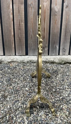 Paravent de cheminée vintage de style français en bronze ouvragé