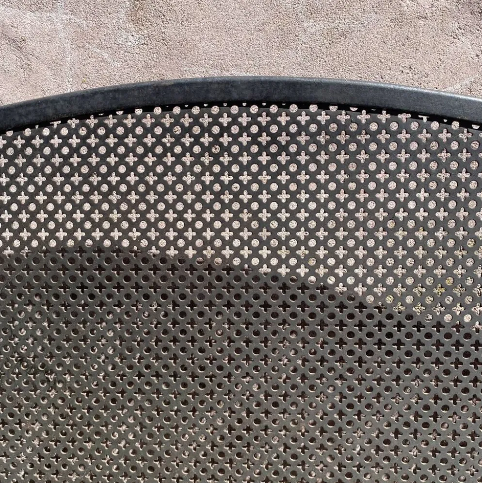 Pare feu de cheminée grille en métal et fleurs de Lys en fonte