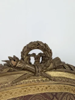 Pare-feu Louis XVI en bois doré à tapisserie