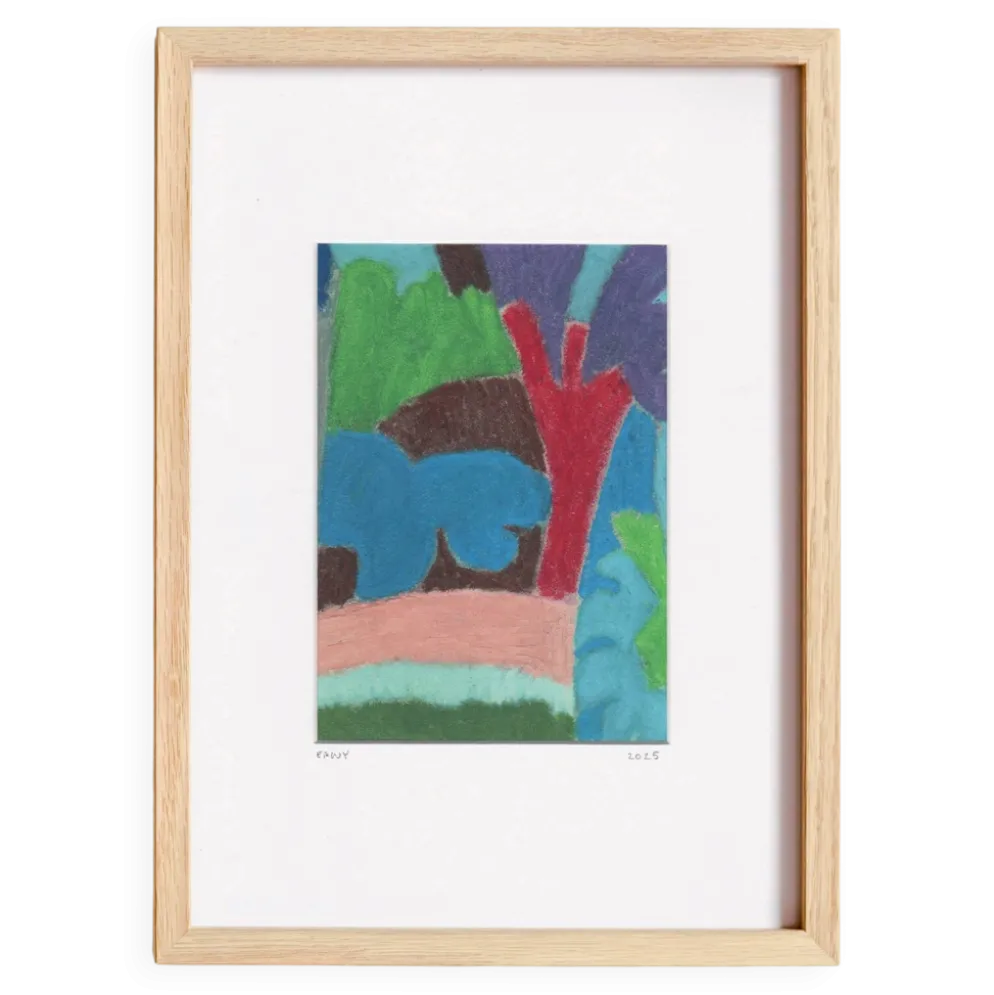 Pastel sur papier d'après P.Klee