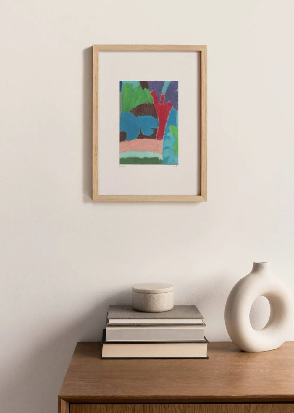Pastel sur papier d'après P.Klee