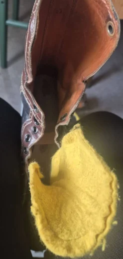 Patins à glace vintage en cuir Kovopol