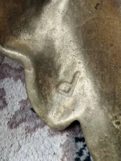 4 pattes de meuble en bronze massif