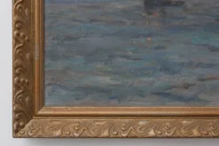 Paysage marin avec des voiliers - Herman Van den Berghe, vers 1900-1920