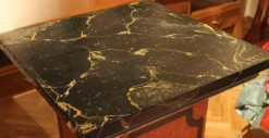 Pédestaux ou colonnes architecturaux en laque faux marbre italien du 19ème siècle, ensemble de 2
