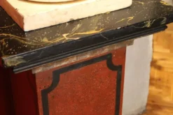 Pédestaux ou colonnes architecturaux en laque faux marbre italien du 19ème siècle, ensemble de 2