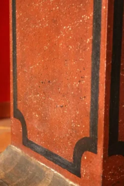 Pédestaux ou colonnes architecturaux en laque faux marbre italien du 19ème siècle, ensemble de 2
