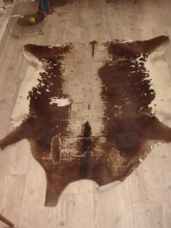 Peau de vache tannée années 70 - 77x95cm