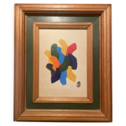 Peinture abstraite - Auguste Perrin - 1972
