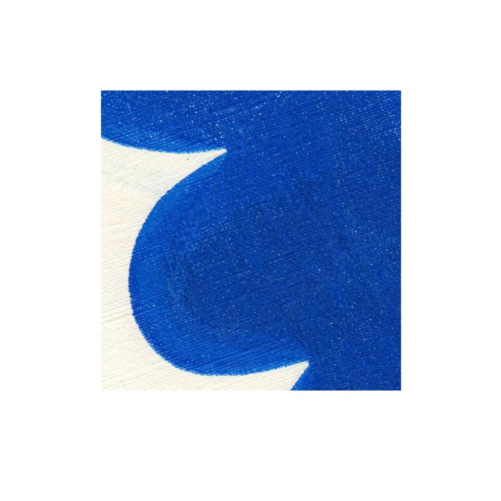 peinture abstraite bleue signée Eawy