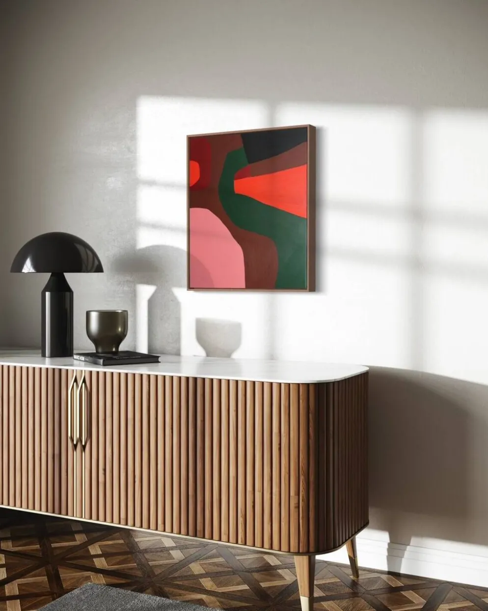 Peinture abstraite n.4 sur toile tendue