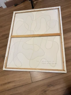 Peinture abstraite originale 83x60cm signée sans cadre.