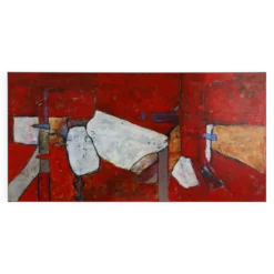Peinture abstraite par Roeland Peperkamp, années 1990, huile sur toile
