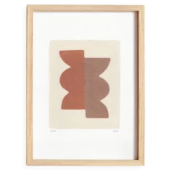 Peinture abstraite sur papier signée Eawy
