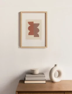 Peinture abstraite sur papier signée Eawy