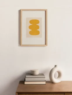 Peinture abstraite sur papier signée Eawy