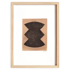 Peinture abstraite sur papier signée eawy