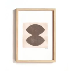Peinture abstraite sur papier signée Eawy