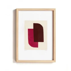 Peinture abstraite sur papier illustration signée Eawy