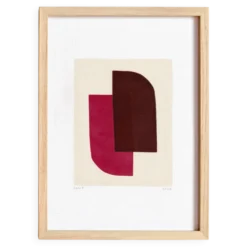 Peinture abstraite sur papier illustration signée Eawy