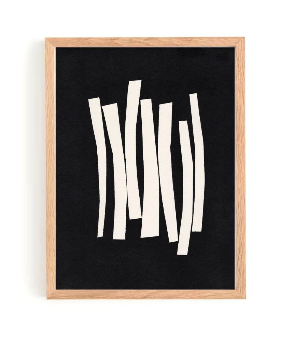 Peinture abstraite sur papier signée Eawy