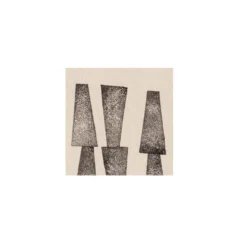 Peinture abstraite sur papier signée Eawy