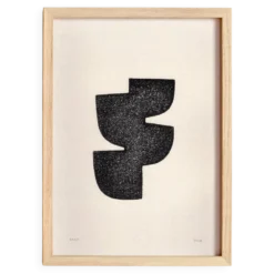 Peinture abstraite sur papier signée eawy