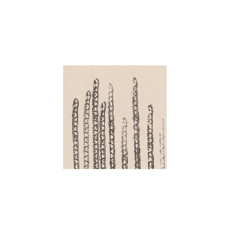 Peinture abstraite sur papier signée Eawy