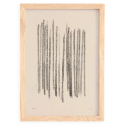Peinture abstraite sur papier signée Eawy